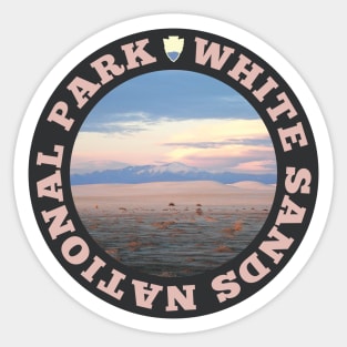 White Sands National Park circle Sticker
